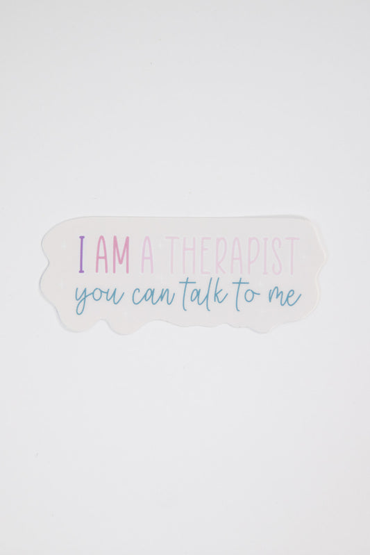 "Talk to Me" sticker