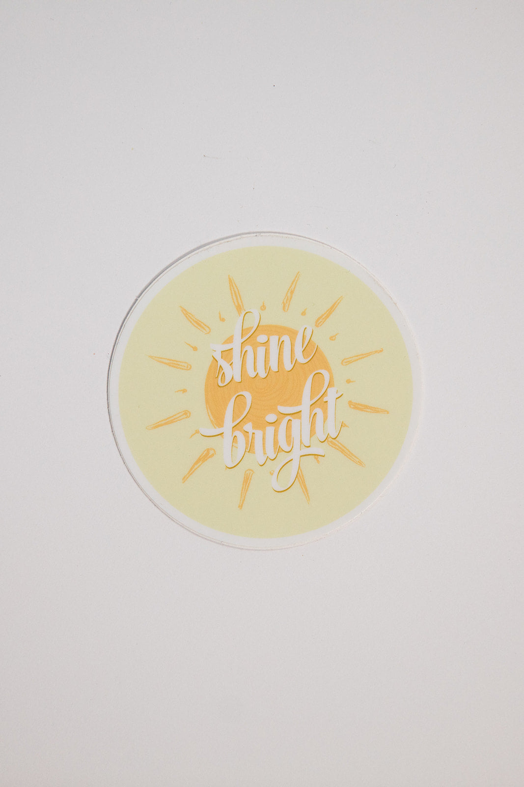 "Shine" sticker